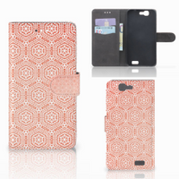 Huawei Ascend G7 Telefoon Hoesje Pattern Orange - thumbnail