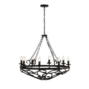Searchlight Klassieke kroonluchterCartwheel Ø 80cm - 8908-8BK