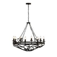 Searchlight Klassieke kroonluchterCartwheel Ø 80cm - 8908-8BK