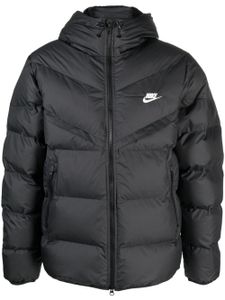 Nike veste matelassée à logo brodé - Noir