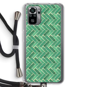 Moroccan tiles 2: Xiaomi Redmi Note 10S Transparant Hoesje met koord