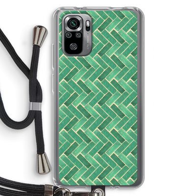 Moroccan tiles 2: Xiaomi Redmi Note 10S Transparant Hoesje met koord