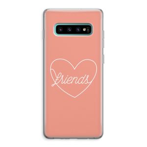 Friends heart: Samsung Galaxy S10 Plus Transparant Hoesje