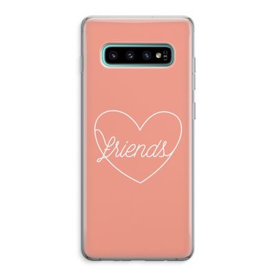 Friends heart: Samsung Galaxy S10 Plus Transparant Hoesje