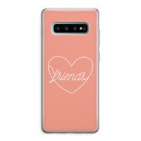 Friends heart: Samsung Galaxy S10 Plus Transparant Hoesje