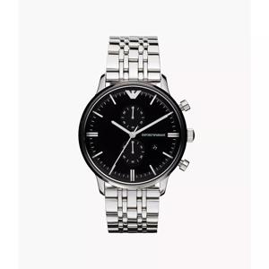 Emporio Armani Heren Classic zwarte wijzerplaat horloge AR0389