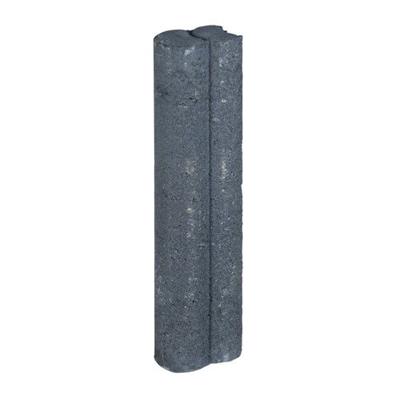 25 stuks! Duo palissaden zwart 6x8.3x40 cm - Gardenlux