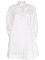 SHIATZY CHEN lace organza single-breasted coat - Blanc - thumbnail