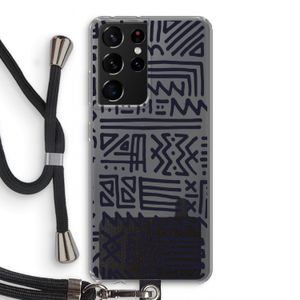 Marrakech print: Samsung Galaxy S21 Ultra Transparant Hoesje met koord