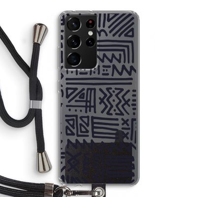 Marrakech print: Samsung Galaxy S21 Ultra Transparant Hoesje met koord