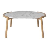 Bolia Mix Salontafel Large - Wit / Marmer - Geolied Eiken