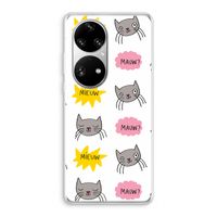 Meow: Huawei P50 Pro Transparant Hoesje