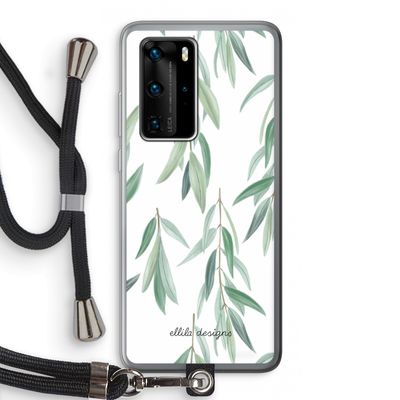 Branch up your life: Huawei P40 Pro Transparant Hoesje met koord