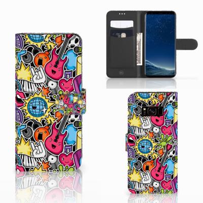 Samsung Galaxy S8 | Wallet Case | met Pasjes | Punk Rock