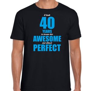 It took 40 years to become this awesome t-shirt - 40  jaar verjaardag shirt zwart voor heren 2XL  -