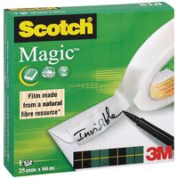 Scotch plakband Magic  Tape ft 25 mm x 66 m - thumbnail