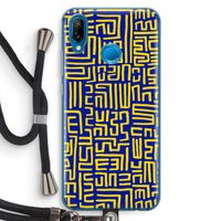 Majorelle Blue Print: Huawei P20 Lite Transparant Hoesje met koord
