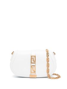 Versace sac porté épaule Greca Goddess - Blanc