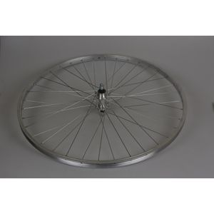 Achterwiel 28" velg vaste as alu eco freewh. zilv.