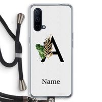 Charcoal Flora: OnePlus Nord CE 5G Transparant Hoesje met koord