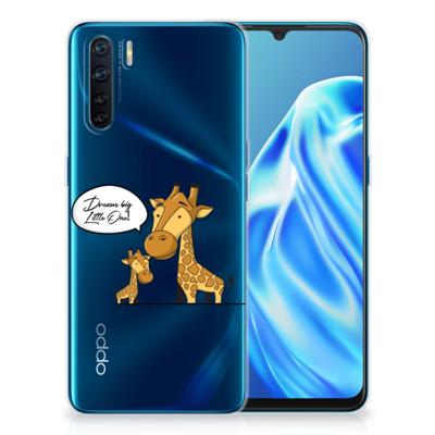 OPPO A91 Telefoonhoesje met Naam Giraffe OPPO A91 Telefoonhoesje met Naam Giraffe