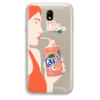Peach please!: Samsung Galaxy J7 (2017) Transparant Hoesje