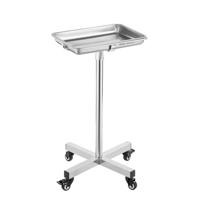 VEVOR Mobiele Mayo Stand Roestvrijstalen Mayo Tray 25,2"-39,8" met verwijderbare lade