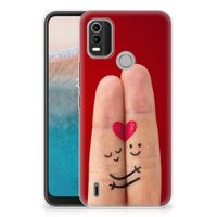 Nokia C21 Plus Silicone Back Cover Liefde - Origineel Romantisch Cadeau