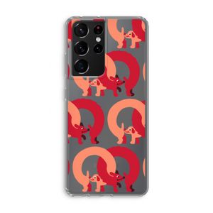 Dogs: Samsung Galaxy S21 Ultra Transparant Hoesje