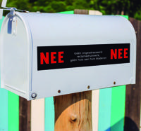 Muurstickers tekst NEE NEE sticker Geen verkoop