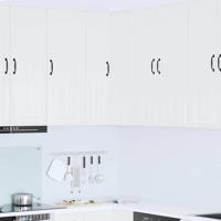Keukenkast aan de muur met plank Hoogglans wit 57 x 57 x 100 cm Keukenkast aan de muur met plank Hoogglans wit 57 x 57 x 100 cm