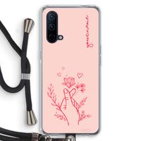 Giving Flowers: OnePlus Nord CE 5G Transparant Hoesje met koord
