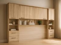 Brugkast RIGA 160 cm sonoma met achtergrond plank