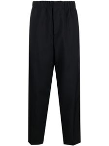 Jil Sander high-waist virgin wool tapered trousers - Bleu