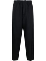 Jil Sander high-waist virgin wool tapered trousers - Bleu