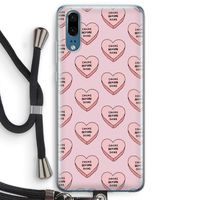 Chicks before dicks: Huawei P20 Transparant Hoesje met koord
