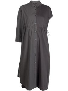 ROMEO HUNTE robe-chemise à manches asymétriques - Gris