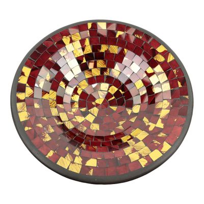 Kom Mozaïek Bruin-Goudkleurig (37 cm) Kom Mozaïek Bruin-Goudkleurig (37 cm)
