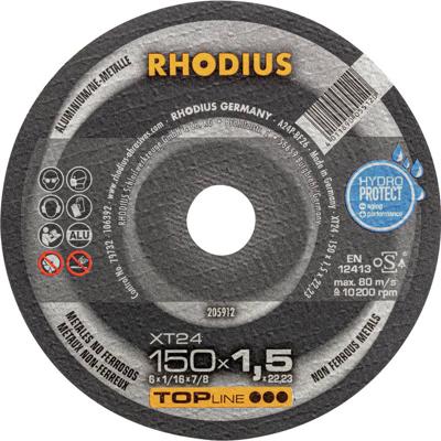 Rhodius 205912 Doorslijpschijf recht 150 mm 1 stuk(s) Non-ferrometaal