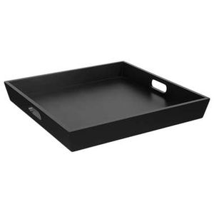 Dienblad Fay - zwart - 7x50x50 cm - Leen Bakker