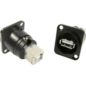 XLR-adapter USB-A-bus naar USB B Adapter, inbouw CP30114 Cliff 1 stuk(s)