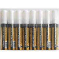 Krijtstift Securit SMA-720 blok wit 7-15mm blister à 8 stuks