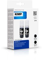 KMP Navulinkt vervangt Epson 111, T03M1 Compatibel 2-pack Zwart E195 1649,0001