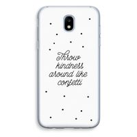 Confetti: Samsung Galaxy J5 (2017) Transparant Hoesje