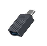 Rapoo USB-C Adapter, USB-C naar USB-A, grijs Desktop accessoire Zwart Rapoo USB-C Adapter, USB-C naar USB-A, grijs Desktop accessoire Zwart
