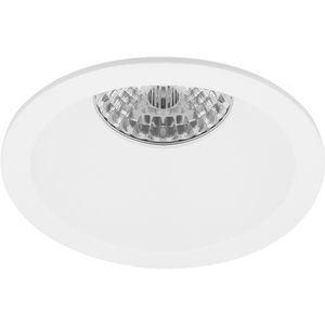Spot Armatuur GU10 - Pragmi Pollon Pro - GU10 Inbouwspot - Rond - Wit - Aluminium - Verdiept - Ø82mm