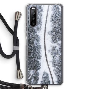 Snøfall: Sony Sony Xperia 10 III Transparant Hoesje met koord