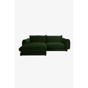 Sissy-Boy Countess 3-zits bank chaise longue links Dark green