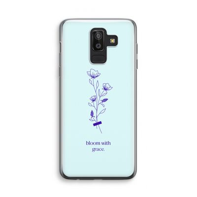 Bloom with grace: Samsung Galaxy J8 (2018) Transparant Hoesje