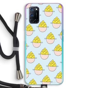 Citroenen: Oppo A92 Transparant Hoesje met koord